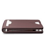 portofel maro cu bandă elastică pentru bancnote în varianta slim