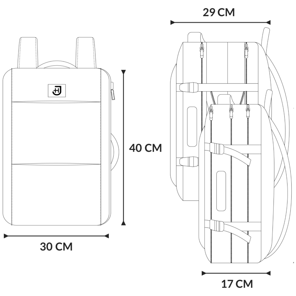 Travel Backpack - dimensiuni