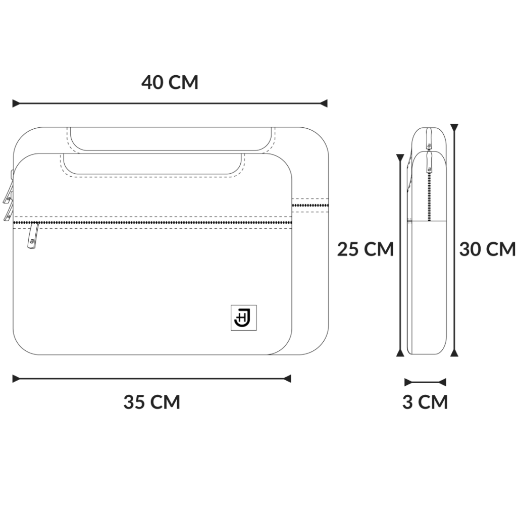 dimensiunile genții pentru laptop