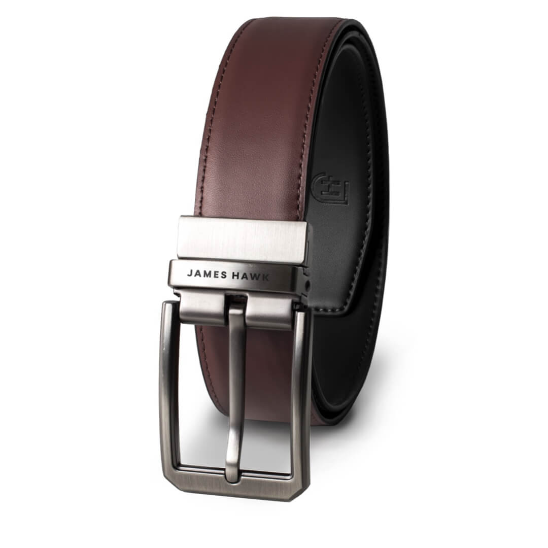 Smart Belt - 125 cm,Negru/Maro