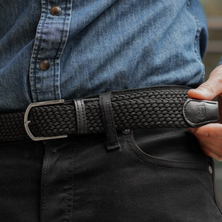 Braided belt black