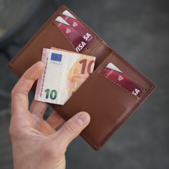 card wallet maro deschis
