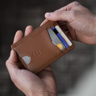 Zip Wallet maro deschis