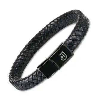 Leather Bracelet neagră